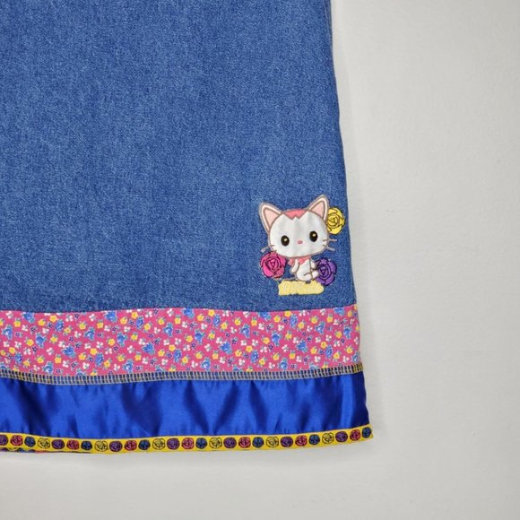 Sanrilo Smiles Girls Hello Kitty Denim Skirt, XL - Picture 2 of 9